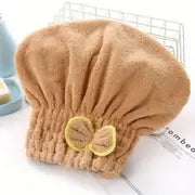MELLINA velvet hair towel wrap purple