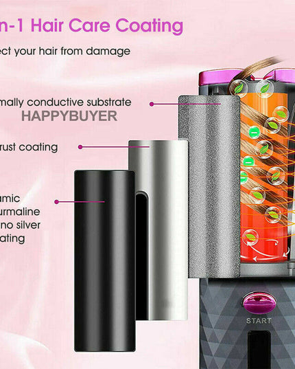 MELLINA Rotate Cordless Auto Curling Iron