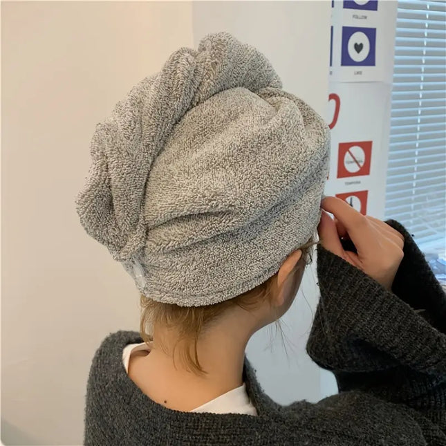 MELLINA quick dry hair towel cap colors