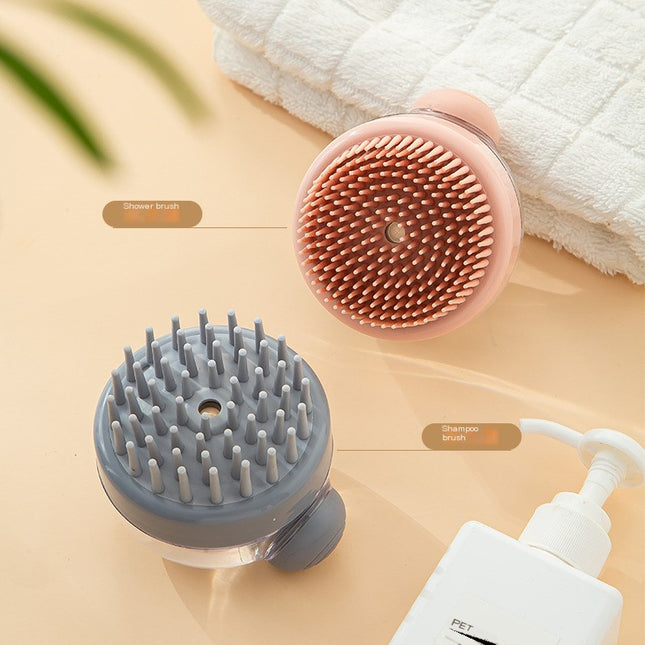 MELLINA scalp massage shampoo brush pink