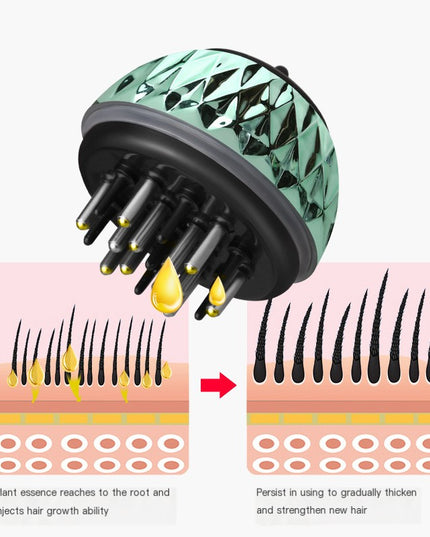 Mini Scalp Massager with Nutrient Serum Applicator