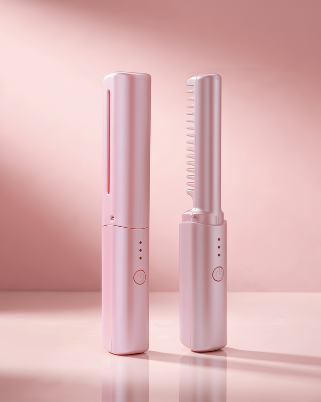 MELLINA Go cordless mini straightener, both attachments