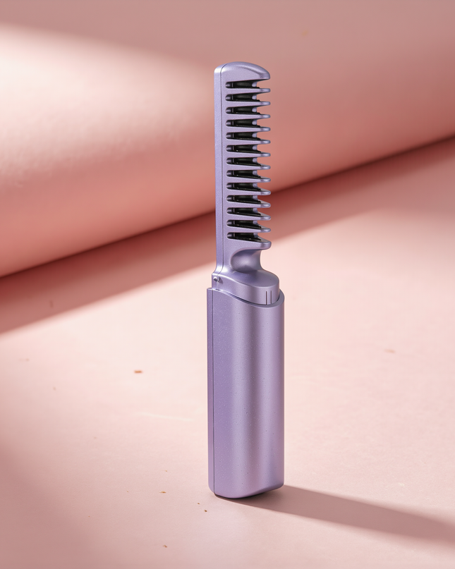 MELLINA Go Cordless Mini Straightener in Purple - studio photo