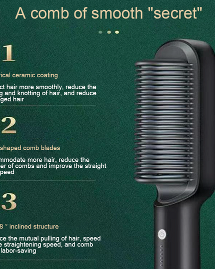 MELLINA Glide Straightening Comb Brush