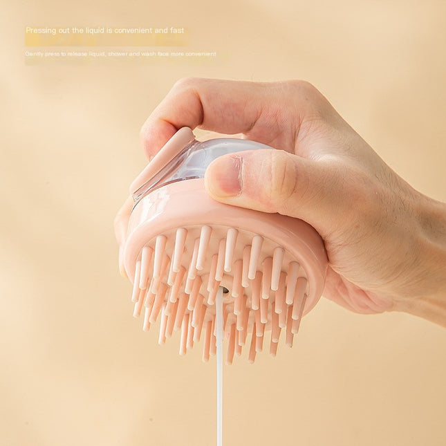 MELLINA scalp massage shampoo brush lather