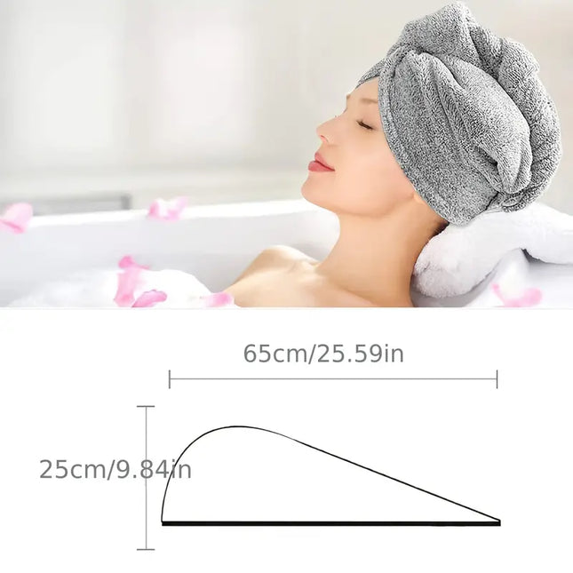 MELLINA quick dry hair towel cap star pattern