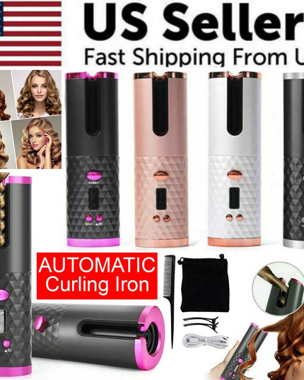 MELLINA Rotate Cordless Auto Curling Iron