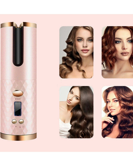 MELLINA Rotate Cordless Auto Curling Iron styling results