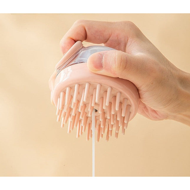 MELLINA Scalp Massage Shampoo Brush refillable chamber